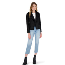 Load image into Gallery viewer, WHATEVER IT SNAKES FAUX SUEDE JACKET BLACK