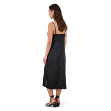 Load image into Gallery viewer, SUNSET SLIP MIDI DRESS BLACK