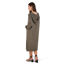Load image into Gallery viewer, ALL GOOD IN THE HOOD DRESS OLIVE
